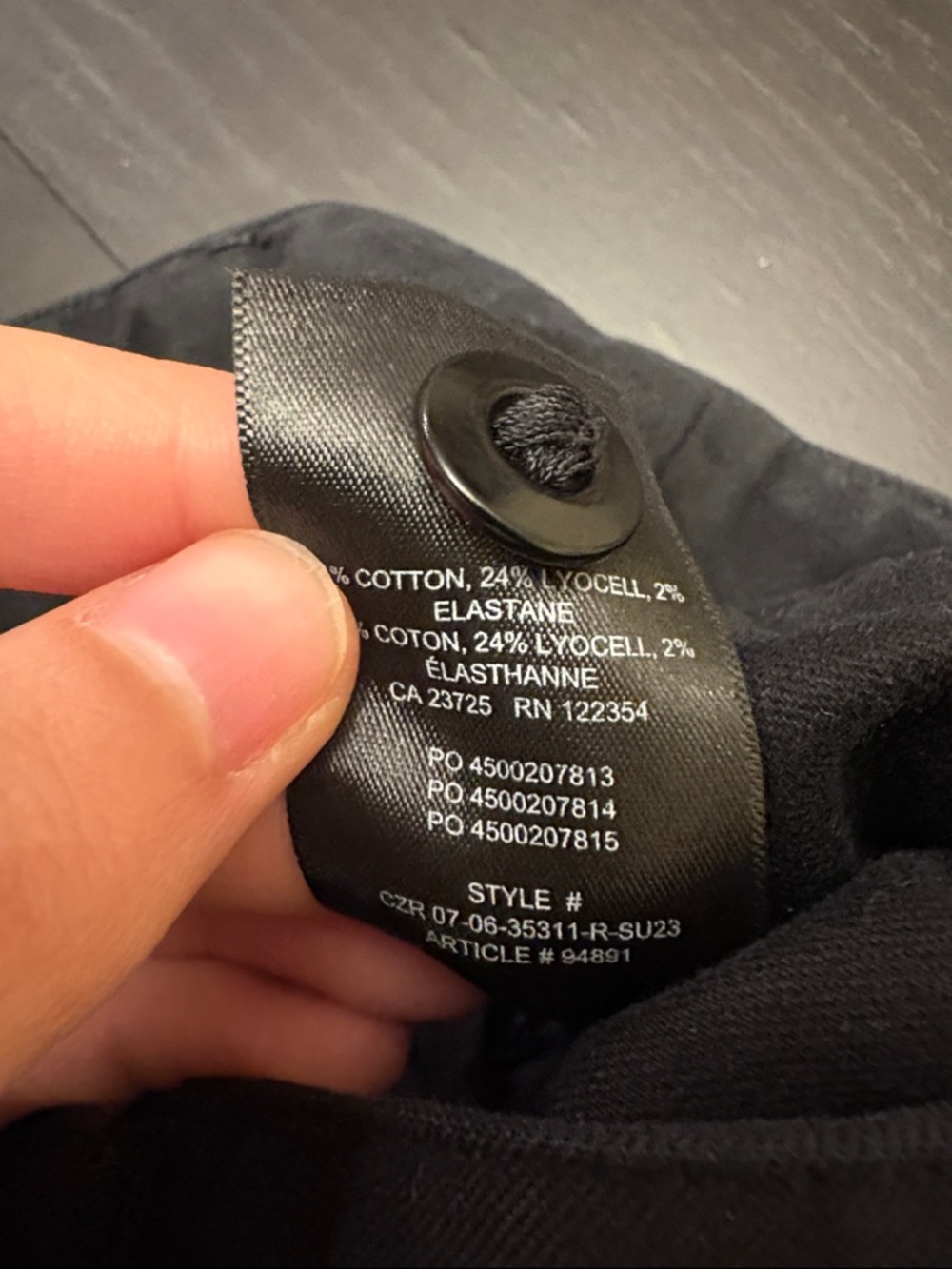 Wilfred Free Picture Cargo Pant Black Aritzia - Picture 8 of 8